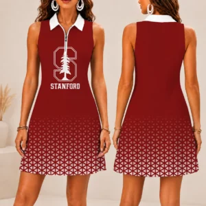 Limited Edition – New Customized NCAA Stanford Cardinal Women’s Zip Sleeveless Polo Dress