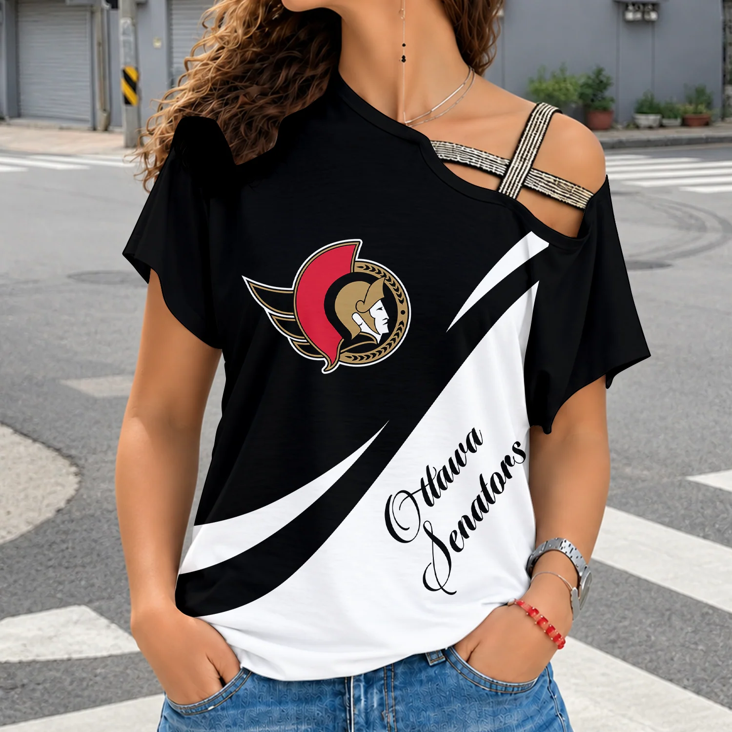 Limited Edition – Customized NHL Ottawa Senators Shoulder Shirt
