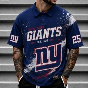 Limited Edition – Customized NFL New York Giants Polo Shirt