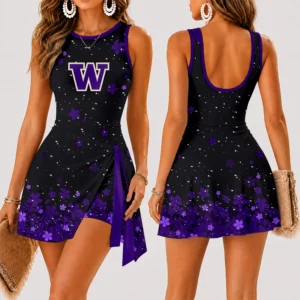 Limited Edition – Customized NCAA Washington Huskies Women’s Summer Skort Dress