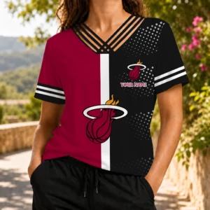 Limited Edition – Customized NBA Miami Heat V-Neck Shirt