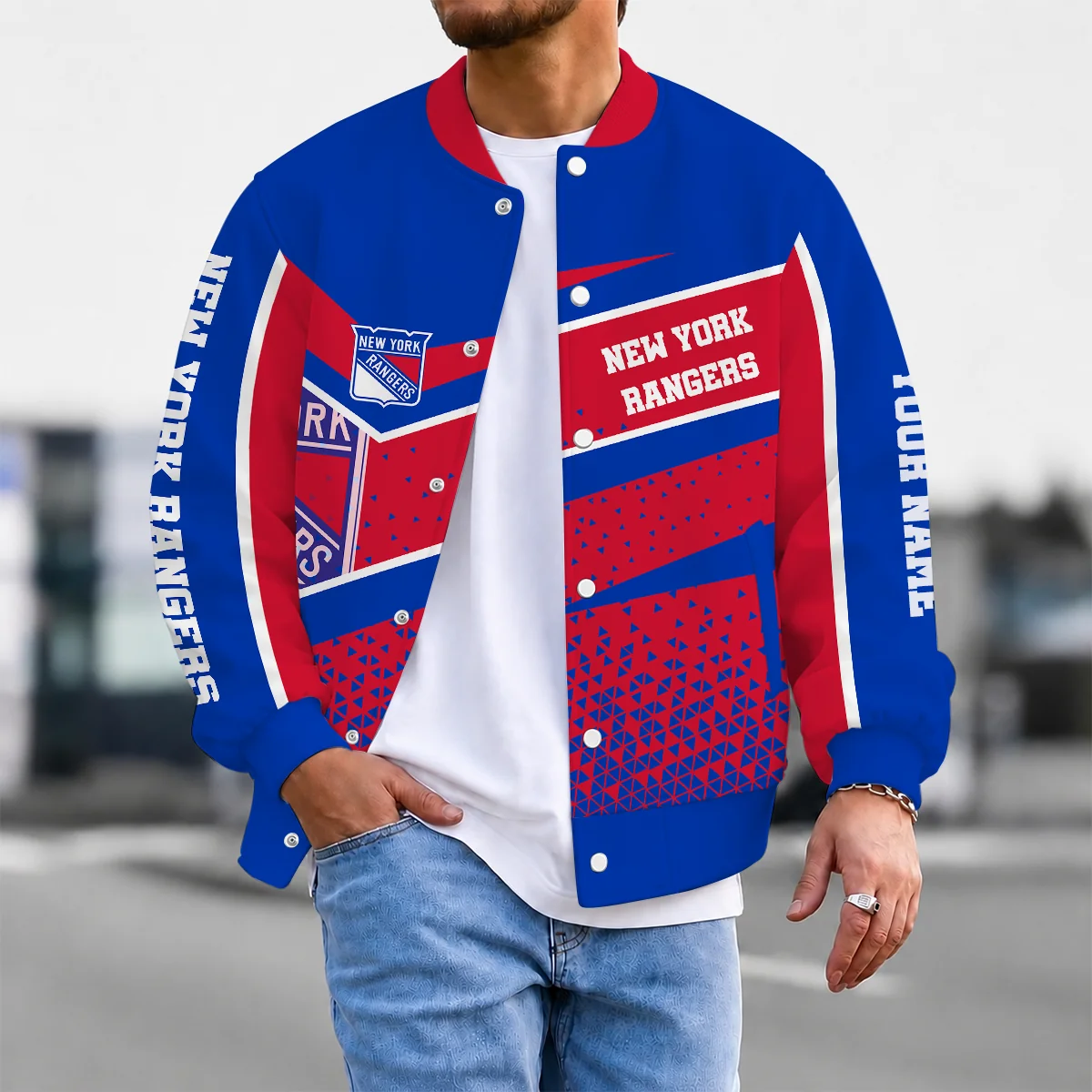 Limited Edition – Customized NHL New York Rangers Satin Varsity Jacket & Baseball Jacket