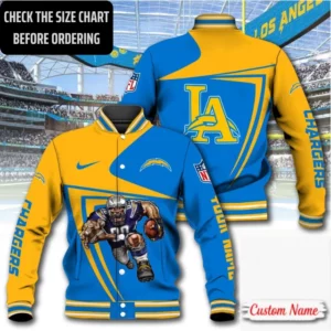 Limited Edition – Customized NFL Los Angeles Chargers Satin Varsity & Baseball Jacket