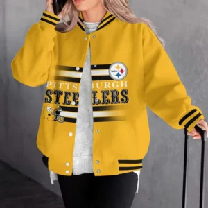 Limited Edition – Customized NFL Pittsburgh Steelers Satin Varsity & Baseball Jacket