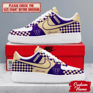 Limited Edition – Customized NCAA Washington Huskies Af1 Shoes