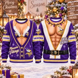 Limited Edition – Customized NFL Minnesota Vikings Christmas Unisex Sweatshirt