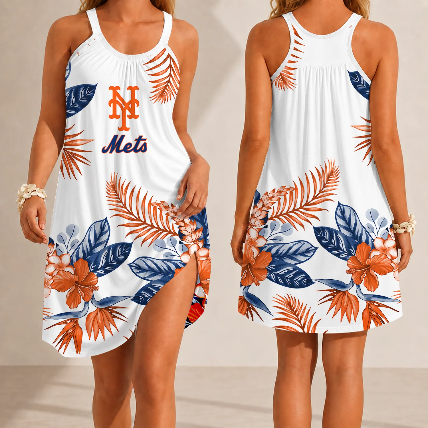 Limited Edition – Customized MLB New York Mets Camisole Dress
