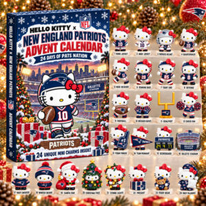 Hello Kitty x New England Patriots 2026 Christmas Advent Calendar Patriots Xmas Calendar