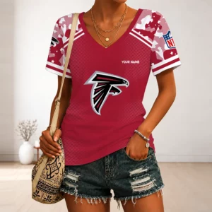 Limited Edition – Customized NFL Atlanta Falcons V-Neck Female Shirt