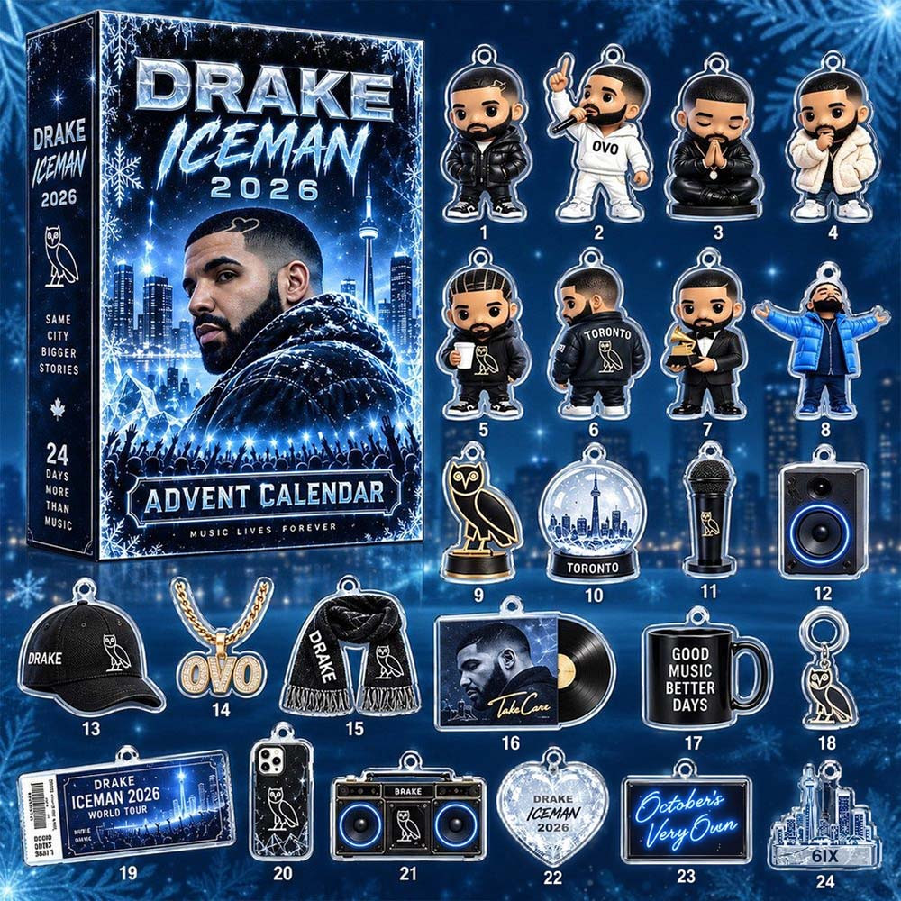 Drake IceMan Advent Calendar 2026 24 Days Christmas Countdown Gift For Drake Fans