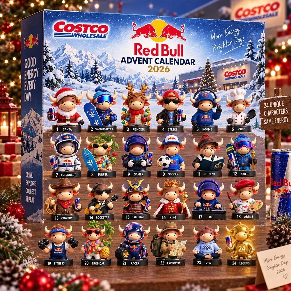 Costco Red Bull Christmas Advent Calendar 2026 Xmas Countdown Christmas Gift For Cow Lovers