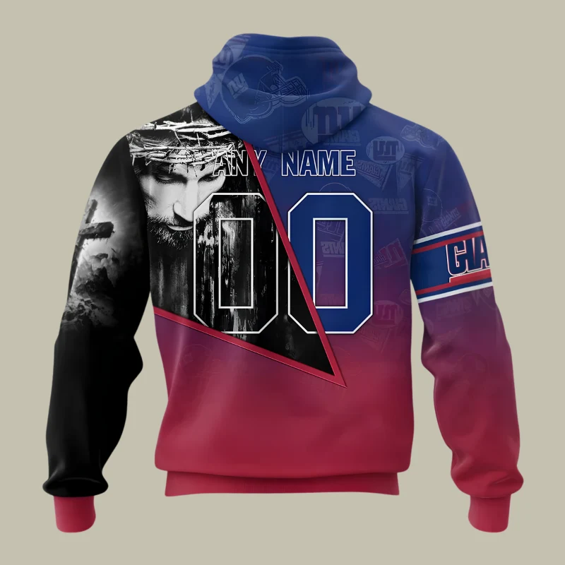 Limited Edition – Customized NFL New York Giants God’s Blessing T-Shirt, Hoodie & Zip Hoodie - Image 3