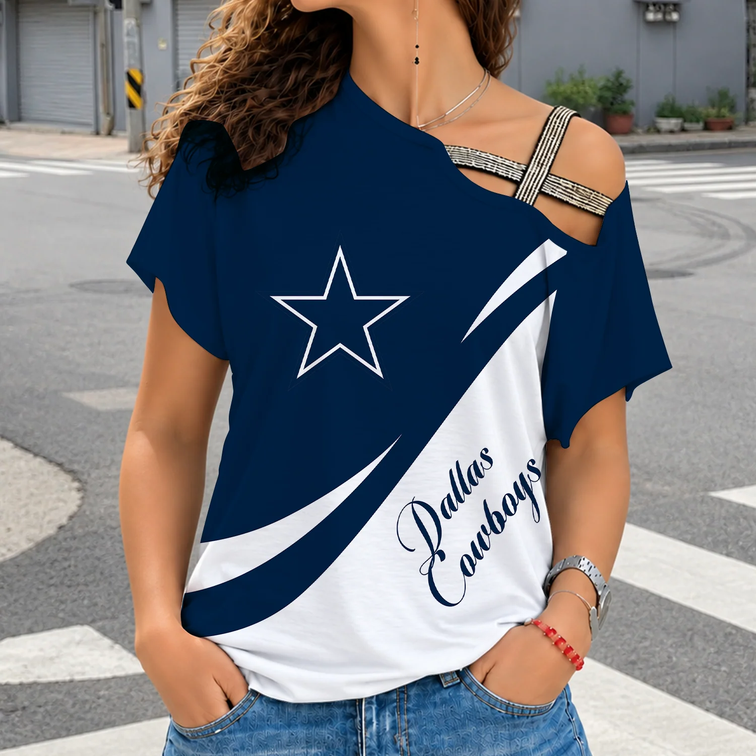 Limited Edition – Customized NFL Dallas Cowboys Shoulder Shirt