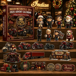 Indian Motorcycle 125th Anniversary 2026 Advent Calendar Indian Motorcycle Merch Biker Gift