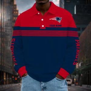 Limited Edition – Customized NFL New England Patriots Long Sleeve Polo Shirt