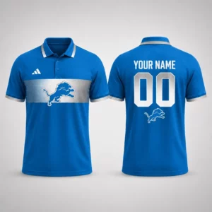 Limited Edition – Customized NFL Detroit Lions Polo Shirt