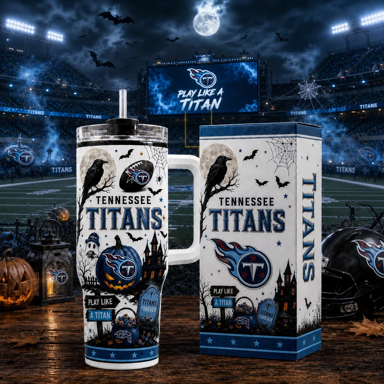 Limited Edition – Customized NFL Tennessee Titans Halloween 40Oz Tumbler