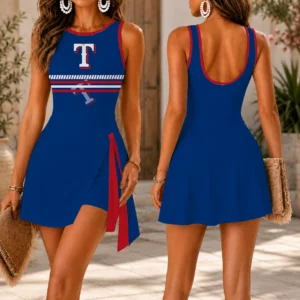 Limited Edition – Customized MLB Texas Rangers Women’s Summer Skort Dress