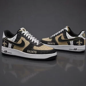 Limited Edition – Customized NFL New Orleans Saints X Spider Air force 1 Shoes