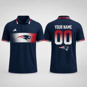 Limited Edition – Customized NFL New England Patriots Polo Shirt