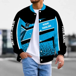 Limited Edition – Customized MLB Miami Marlins Satin Varsity & Baseball Jacket