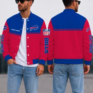 Limited Edition – Customized NFL Buffalo Bills Satin Varsity & Baseball Jacket