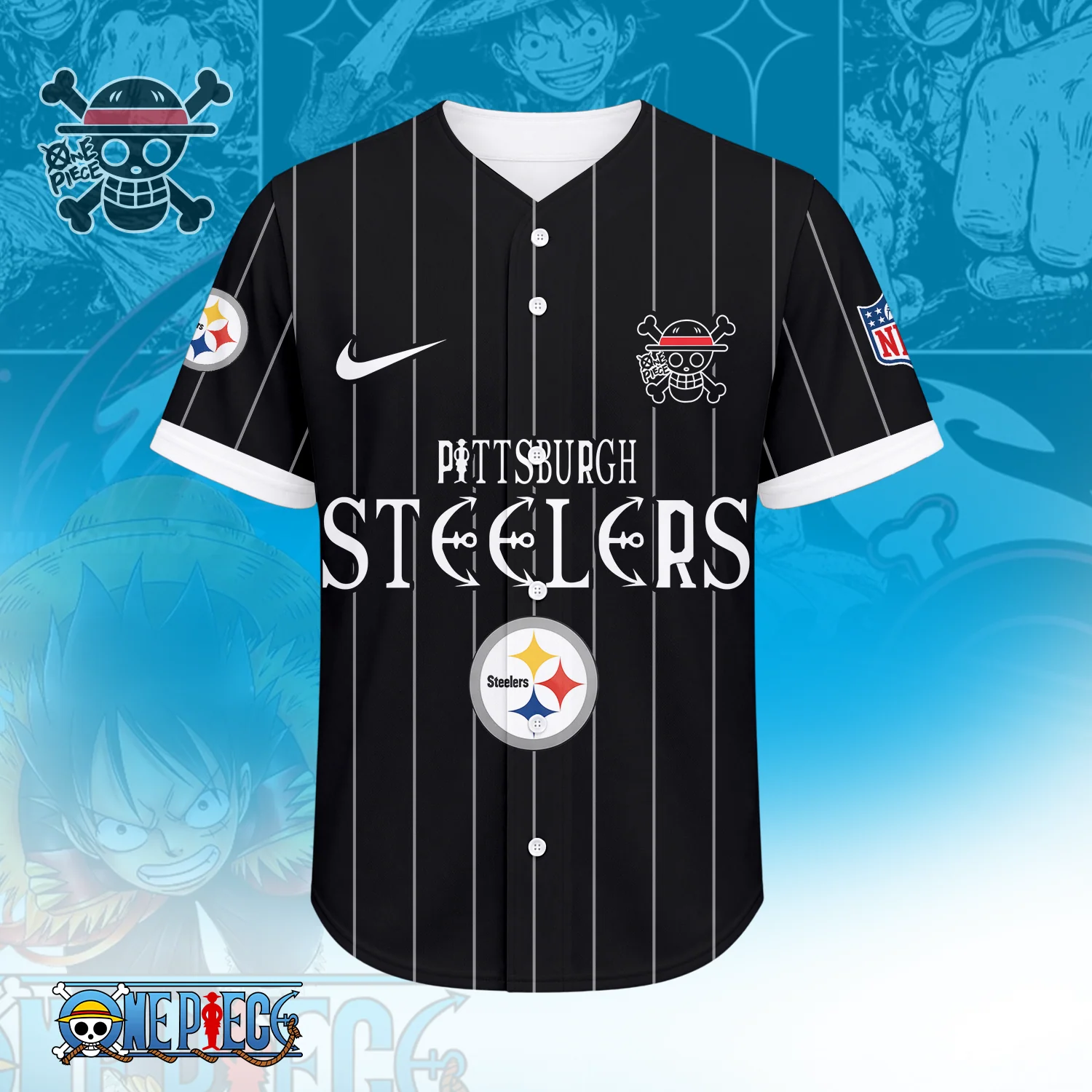 Limited Edition – Customized NFL Pittsburgh Steelers Baseball Jersey