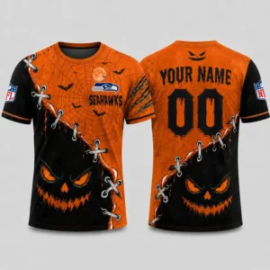 Limited Edition – Customized NFL Seattle Seahawks Halloween Unisex T-Shirt