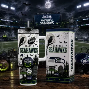 Limited Edition – Customized NFL Seattle Seahawks Halloween 40Oz Tumbler