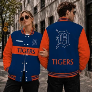 Limited Edition – Customized MLB Detroit Tigers Satin Varsity & Baseball Jacket