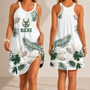 Limited Edition – Customized NBA Milwaukee Bucks Camisole Dress