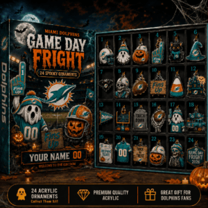 Custom Miami Dolphins Halloween Blind Box Advent Calendar 2026 Dolphins Halloween Merch