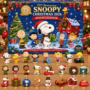 Snoopy 75th Anniversary Christmas Advent Calendar 2026 Snoopy Christmas Calendar