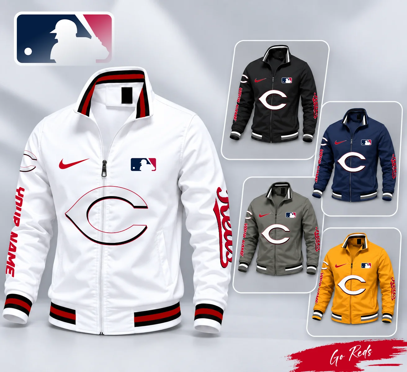 Limited Edition – Customized MLB Cincinnati Reds Multicolor Men’s Casual Jacket