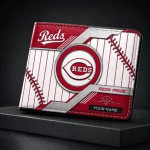 Limited Edition – Customized MLB Cincinnati Reds Leather Wallet