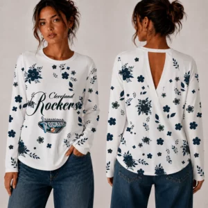Limited Edition – Customized WNBA Cleveland Rockers Women’s Back V-Cut Long-Sleeve Shirt