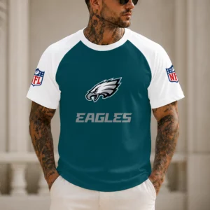 Limited Edition – Customized NFL Philadelphia Eagles Raglan Tee