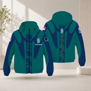 Limited Edition – Customized MLB Seattle Mariners Windbreaker Jacket