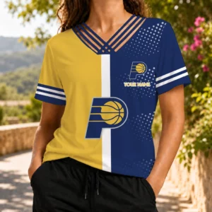 Limited Edition – Customized NBA Indiana Pacers V-Neck Shirt