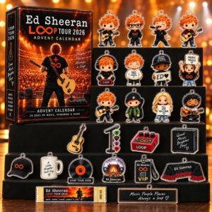 Ed Sheeran Tour 2026 Advent Calendar 24 Day Christmas Countdown Gift For Fans