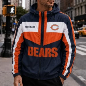 Limited Edition – Customized NFL Chicago Bears Windbreaker Jacket