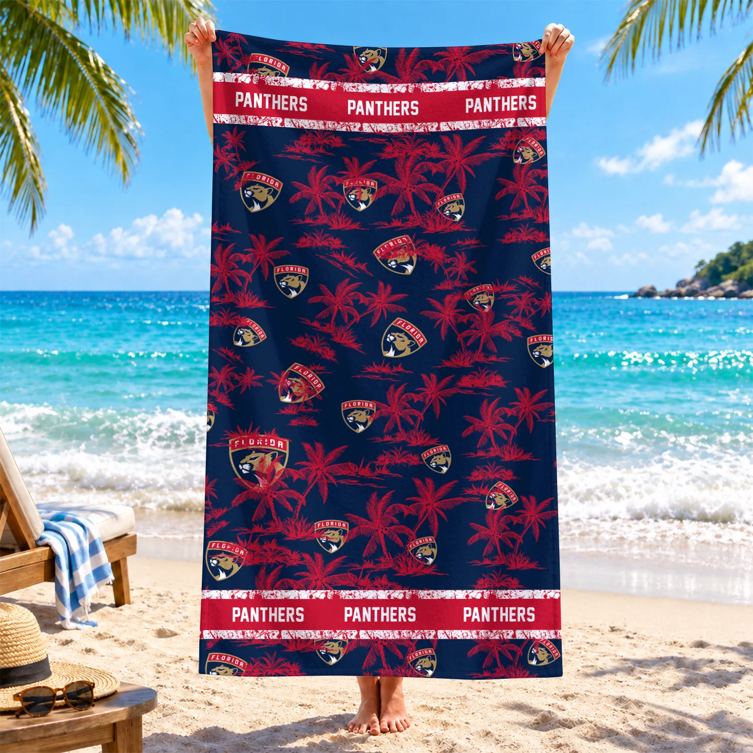 Limited Edition – Customized NHL Florida Panthers Beach Towel