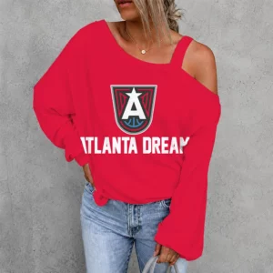 Limited Edition – Customized WNBA Atlanta Dream Women’s Off-Shoulder Long Sleeve Shirt