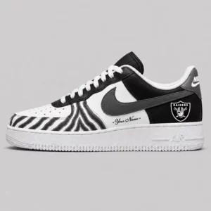 Limited Edition – Customized NFL Las Vegas Raiders Af1 Shoes
