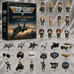 Top Gun 40th Anniversary Advent Calendar 24 Day Acrylic Ornaments Christmas Countdown Gift