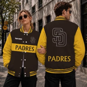 Limited Edition – Customized MLB San Diego Padres Satin Varsity & Baseball Jacket