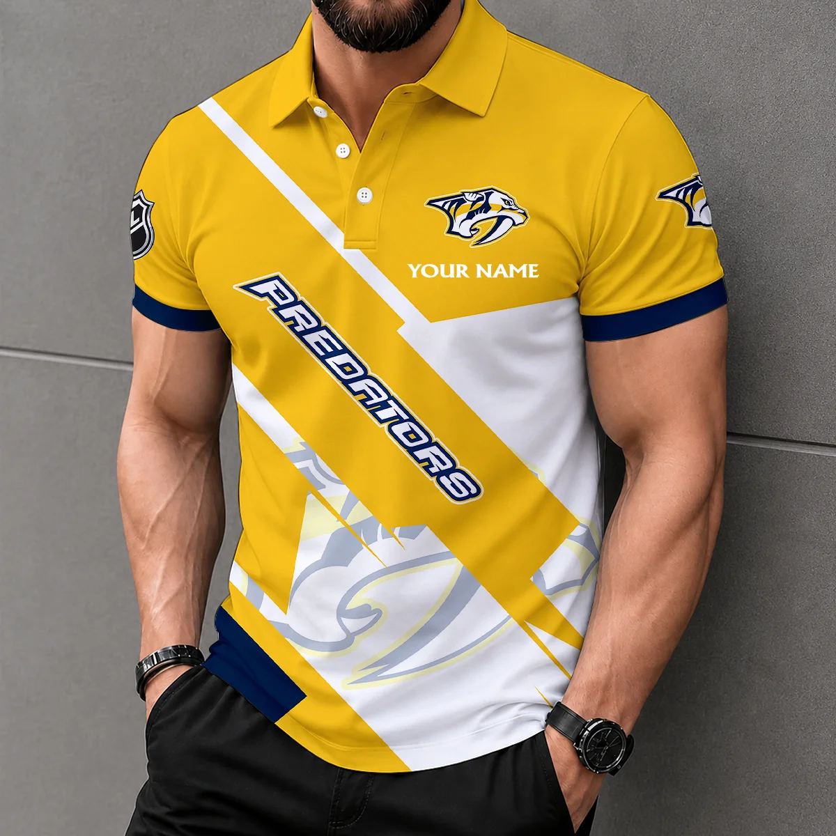 Limited Edition – Customized NHL Nashville Predators Polo Shirt