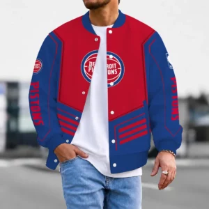 Limited Edition – Customized NBA Detroit Pistons Baseball Jacket, Satin Varsity Jacket