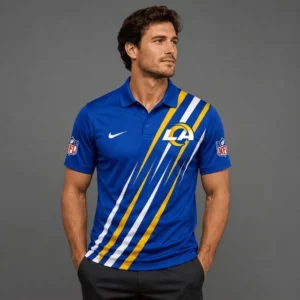 Limited Edition – Customized NFL Los Angeles Rams Polo Shirt