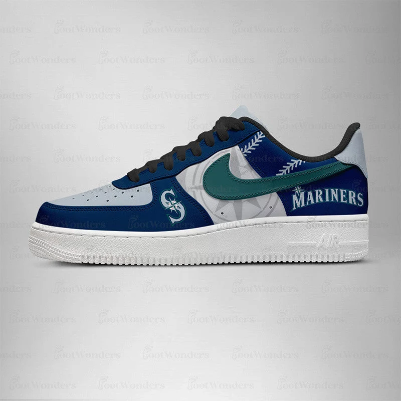 Limited Edition – Customized MLB Seattle Mariners Air force 1 Shoes - Image 3